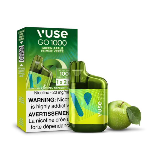 F1-SensoryVisual-1K-GreenApple-pack.png Green Apple Vuse GO 1000 - Disposable Vape