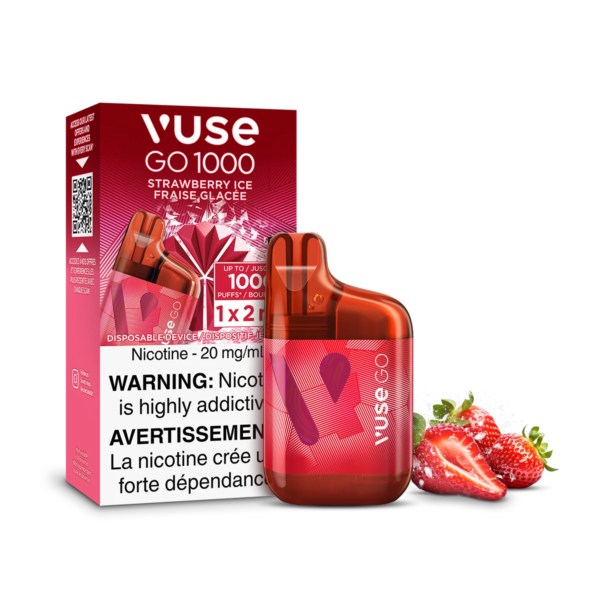 Strawberry Ice Vuse GO 1000 - Disposable Vape