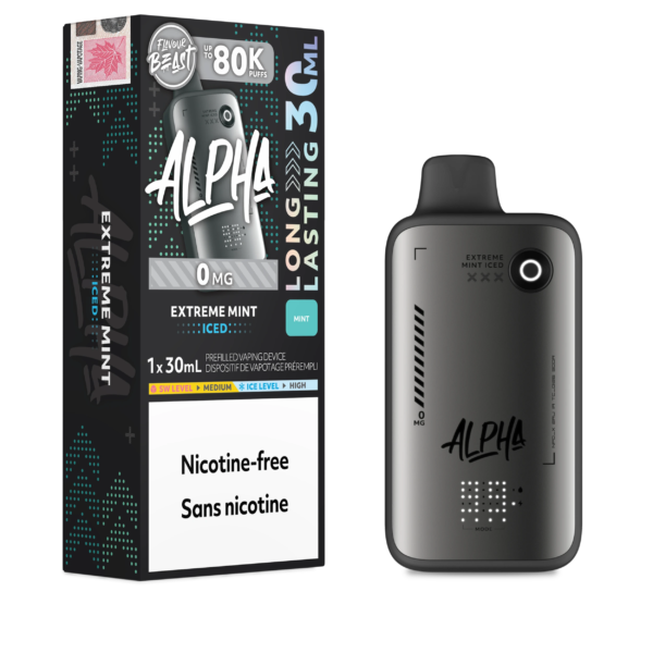 Extreme Mint Iced Flavour Beast Alpha - Disposable Vape 80K