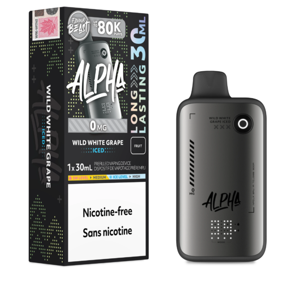 Wild White Grape Iced Flavour Beast Alpha - Disposable Vape 80K