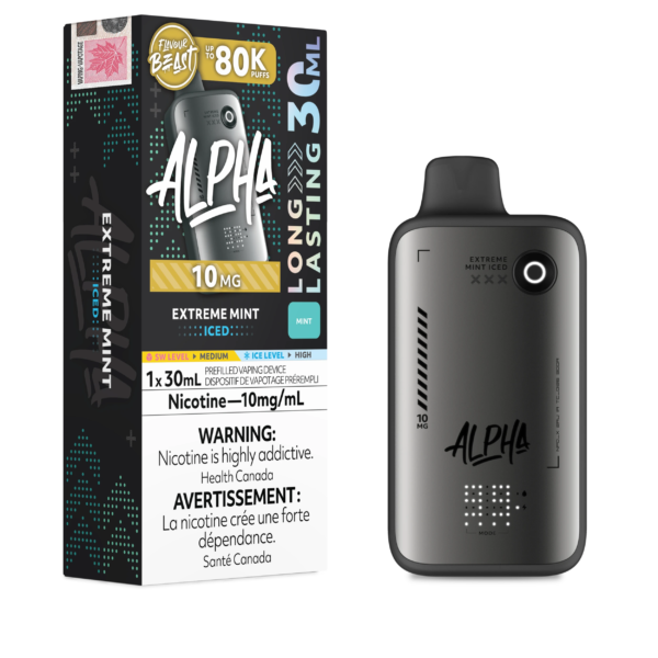 Extreme Mint Iced Flavour Beast Alpha - Disposable Vape 80K