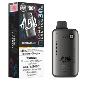 Bomb Blue Razz Flavour Beast Alpha - Disposable Vape 80K