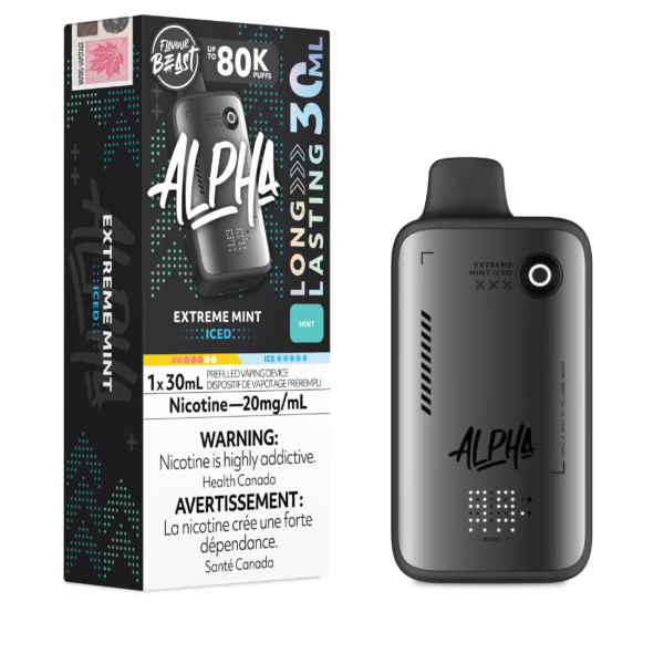 Extreme Mint Iced Flavour Beast Alpha - Disposable Vape 80K