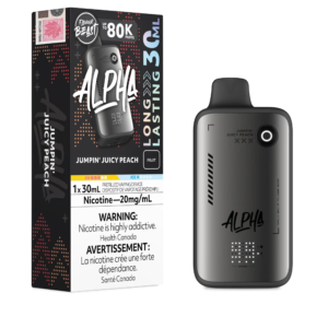 Jumpin' Juicy Peach Flavour Beast Alpha - Disposable Vape 80K