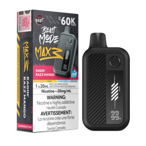 Ragin' Razz Mango Iced Flavour Beast Mode Max 3 - Disposable Vape 60K