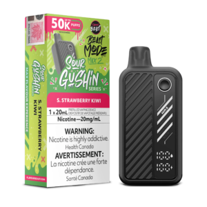 Sour Gushin S. Strawberry Kiwi Flavour Beast Mode Max 2 - Disposable 50K