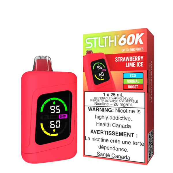 Strawberry Lime Ice Stlth 60K - Disposable Vape