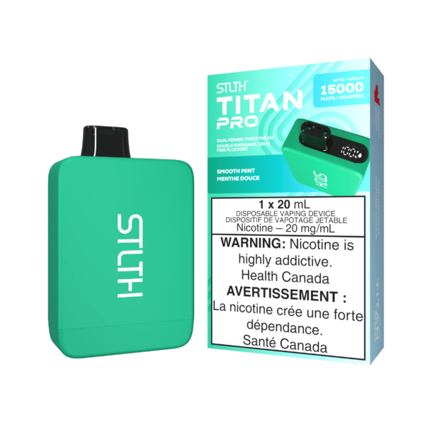 Smooth Mint Stlth Titan Pro - Disposable 15K